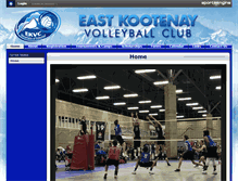 Tablet Screenshot of ekvcvolleyball.com